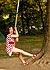 swinging on a rope